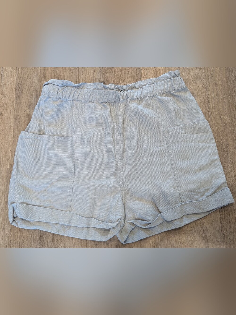 Wilfred free Linen Blend Pull On Shorts Gray - Picture 2 of 7
